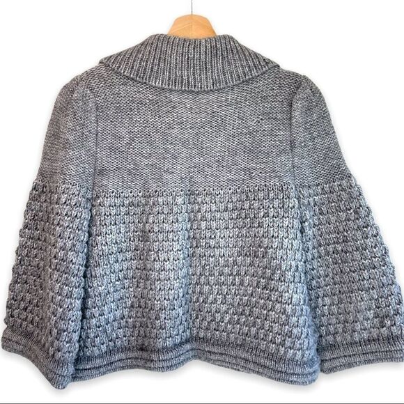 In 2. Alpaca Blend Textured Knit Crop Wide Sleeve Sweater - Picture 4 of 6